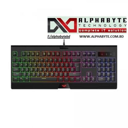 HAVIT KB858L-Pro 104 Keys Rainbow Backlit Wired Gaming Keyboard