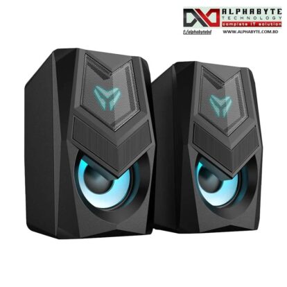 Micropack GS-02 Rainbow Wired Black Gaming Speaker