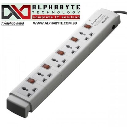 Huntkey PZC504 FivePorts 3 Line Surge Protection PowerStrip