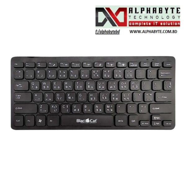 Black Cat BC-K1317 Mini USB Keyboard With Bangla